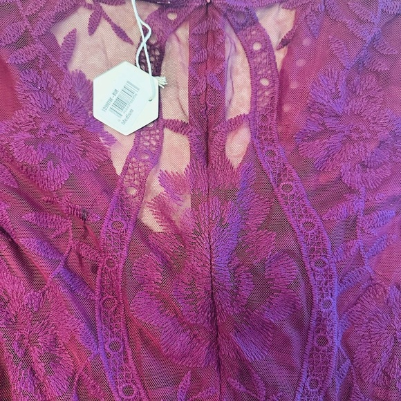 Pink Blush Women’s Dress Medium Maternity Postpartum NWT Lace Maxi - Picture 7 of 10